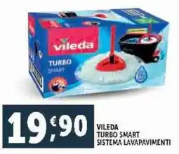Deco Supermercati Vileda turbo smart sistema lavapavimenti offerta