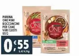 Deco Supermercati Purina one mini bocconcini per cane vari gusti offerta