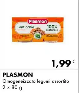 Iper Tosano PLASMON Omogeneizzato legumi assortito offerta