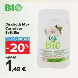 Carrefour Dischetti Maxi Carrefour Soft BIO offerta