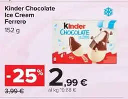 Carrefour Kinder Chocolate Ice Cream Ferrero offerta