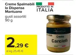 Carrefour Creme Spalmabili la Dispensa Mantuano offerta