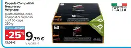 Carrefour Capsule Compatibili Nespresso Vergnano offerta