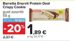 Carrefour Barretta Enervit Protein Deal Crispy Cookie offerta