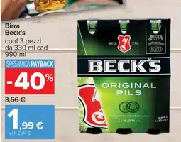 Carrefour Birra Beck's offerta