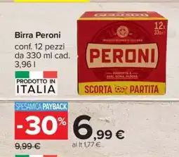Carrefour Birra Peroni offerta