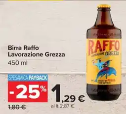 Carrefour Birra Raffo Lavorazione Grezza offerta