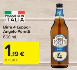 Carrefour Birra 4 Luppoli Angelo Poretti offerta