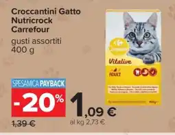 Carrefour Croccantini Gatto Nutricrock Carrefour offerta