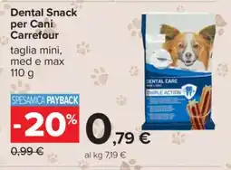 Carrefour Dental Snack per Cani Carrefour offerta