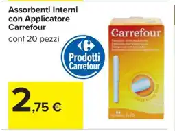 Carrefour Assorbenti Interni con Applicatore Carrefour offerta