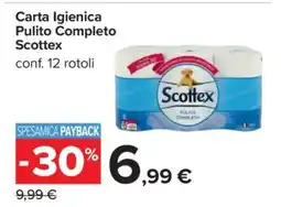 Carrefour Carta Igienica Pulito Completo Scottex offerta