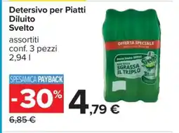 Carrefour Detersivo per Piatti Diluito Svelto offerta