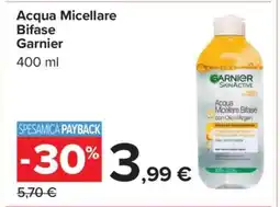 Carrefour Acqua Micellare Bifase Garnier offerta
