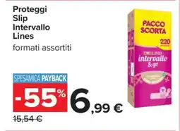 Carrefour PROTEGGI-SLIP INTERVALLO LINES offerta