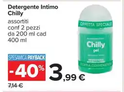 Carrefour Detergente Intimo Chilly offerta