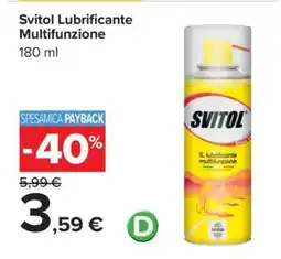 Carrefour Svitol Lubrificante Multifunzione offerta