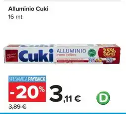 Carrefour ALLUMINIO CUKI offerta