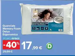 Carrefour Guanciale Memory Foam Delux Ergonomico offerta