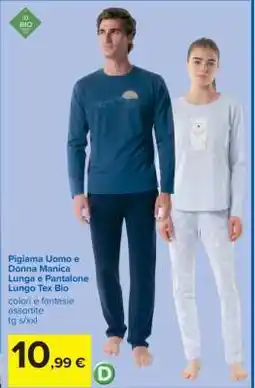 Carrefour Pigiama Uomo e Donna offerta