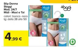 Carrefour Slip Donna Sloggi Mod. 24/7 offerta