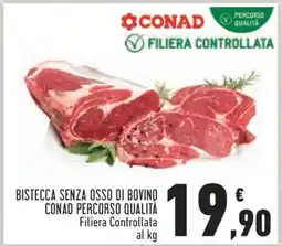 Conad BISTECCA SENZA OSSO DI BOVINO offerta