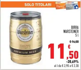 Conad Birra Warsteiner offerta