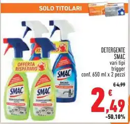 Conad DETERGENTE SMAC offerta
