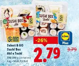 Lidl Select & GO Sushi Box Aki o Toshi offerta