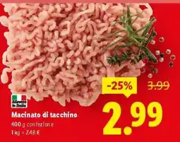 Lidl Macinato di tacchino offerta