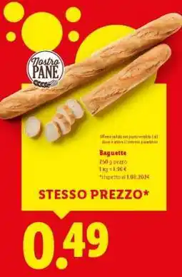 Lidl Baguette offerta