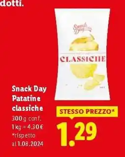 Lidl Snack Day Patatine classiche offerta