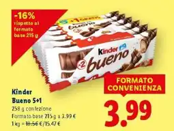 Lidl Kinder Bueno 5+1 offerta