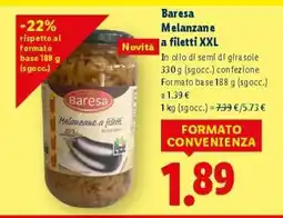 Lidl Baresa Melanzane a filetti XXL offerta