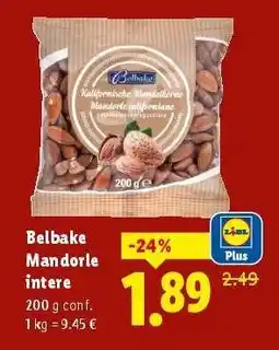 Lidl Belbake Mandorle intere offerta
