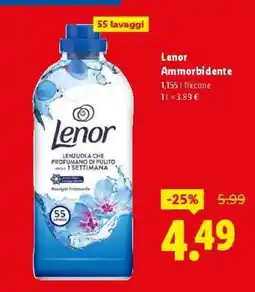 Lidl LENOR AMMORBIDENTE offerta