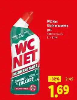 Lidl WC Net Disincrostante gel offerta