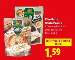 Lidl RISO GALLO BONTA' PRONTE offerta