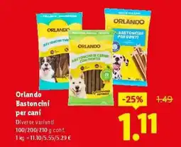 Lidl Orlando Bastoncini per cani offerta