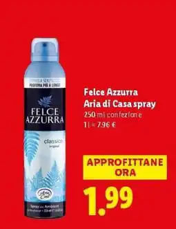 Lidl Felce Azzurra Aria di Casa spray offerta