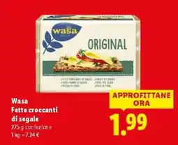 Lidl Wasa Fette croccanti di segale offerta