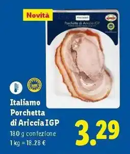 Lidl Italiano Porchetta di Ariccia IGP offerta