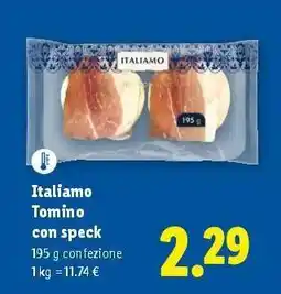 Lidl Italiamo Tomino con speck offerta