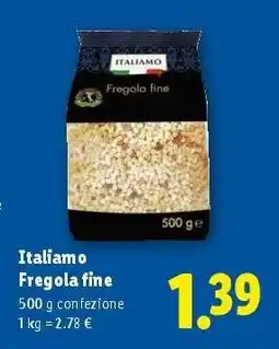 Lidl Italiano Fregola fine offerta