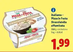 Lidl Italiamo - Pizza in Festa Stracciatella affumicata offerta