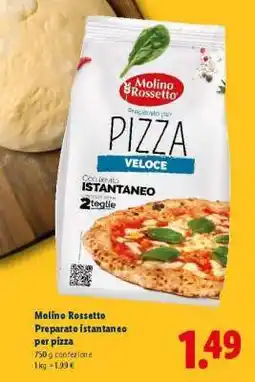 Lidl Molino Rossetto Preparato istantaneo per pizza offerta