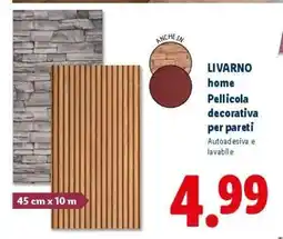 Lidl LIVARNO home Pellicola decorativa per pareti offerta