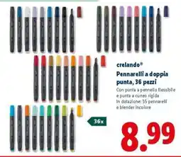 Lidl Pennarelli a doppia punta, 36 pezzi offerta