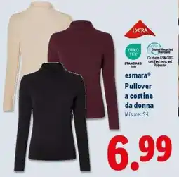 Lidl esmar Pullover a costine da donna offerta