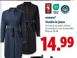 Lidl esmara Vestito in jeans offerta